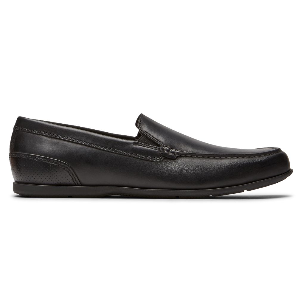 Rockport Canada Malcom Venetian - Mens Slip-Ons Black (DCH497630)